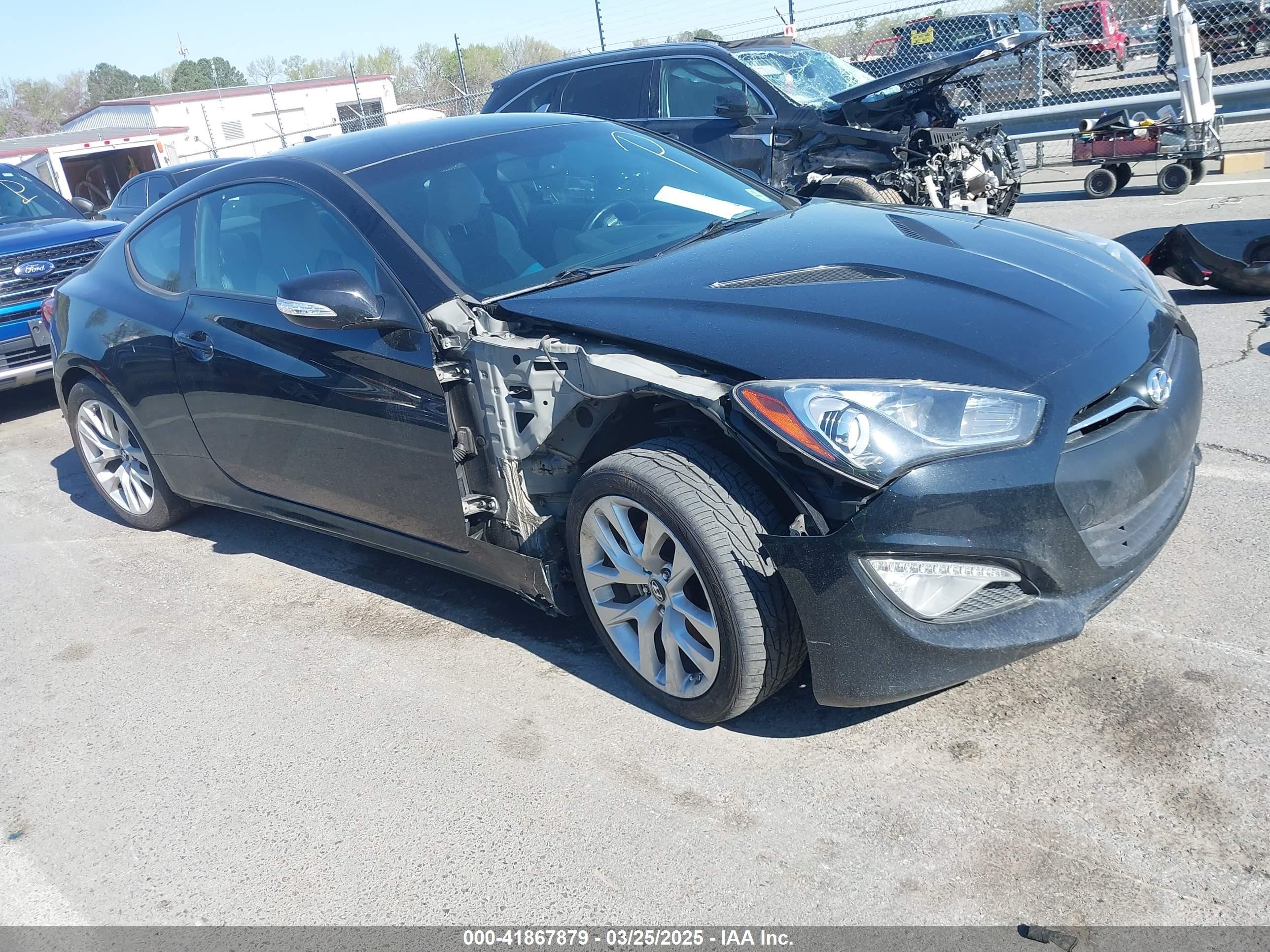 2015 Hyundai Genesis 3.8 Base Black vin: KMHHT6KJ7FU126999