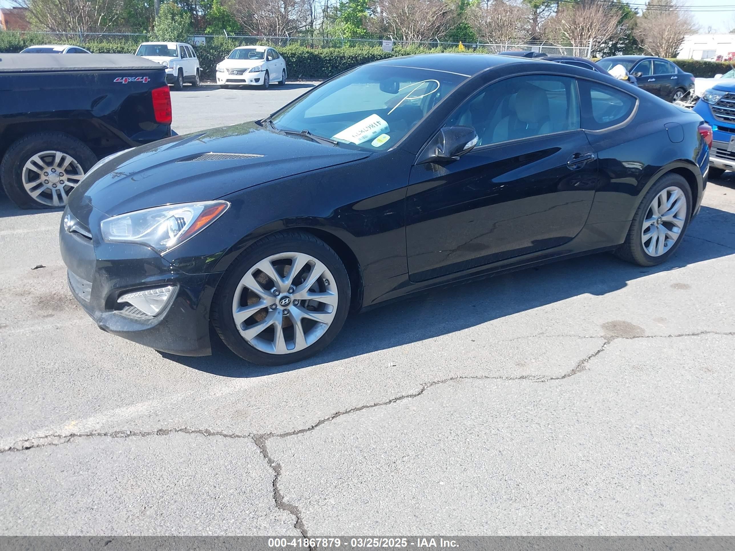 2015 Hyundai Genesis 3.8 Base Black vin: KMHHT6KJ7FU126999