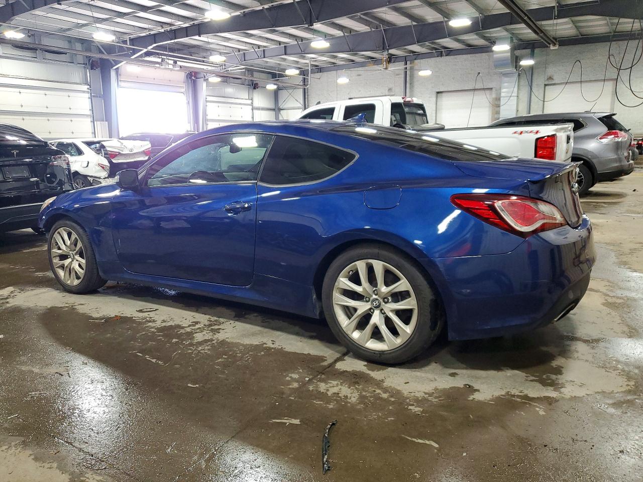 2015 Hyundai Genesis Coupe 3.8l Blue vin: KMHHT6KJ7FU130938