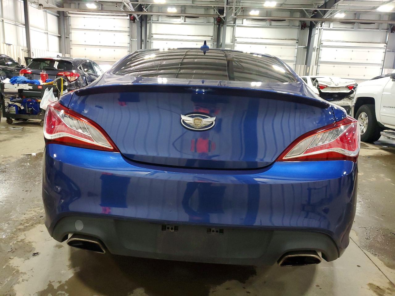 2015 Hyundai Genesis Coupe 3.8l Blue vin: KMHHT6KJ7FU130938