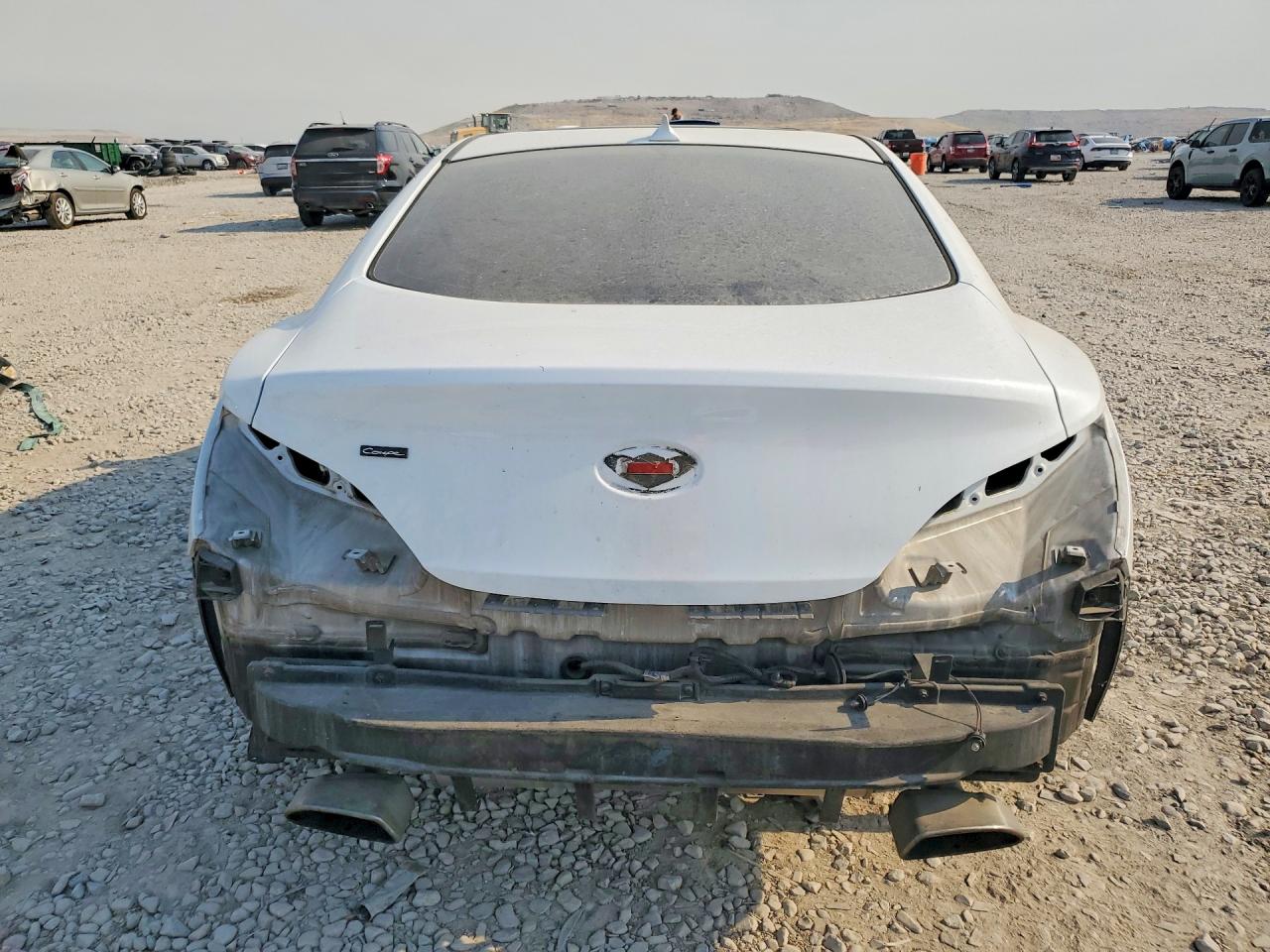 2015 Hyundai Genesis Coupe 3.8l White vin: KMHHT6KJ9FU129077