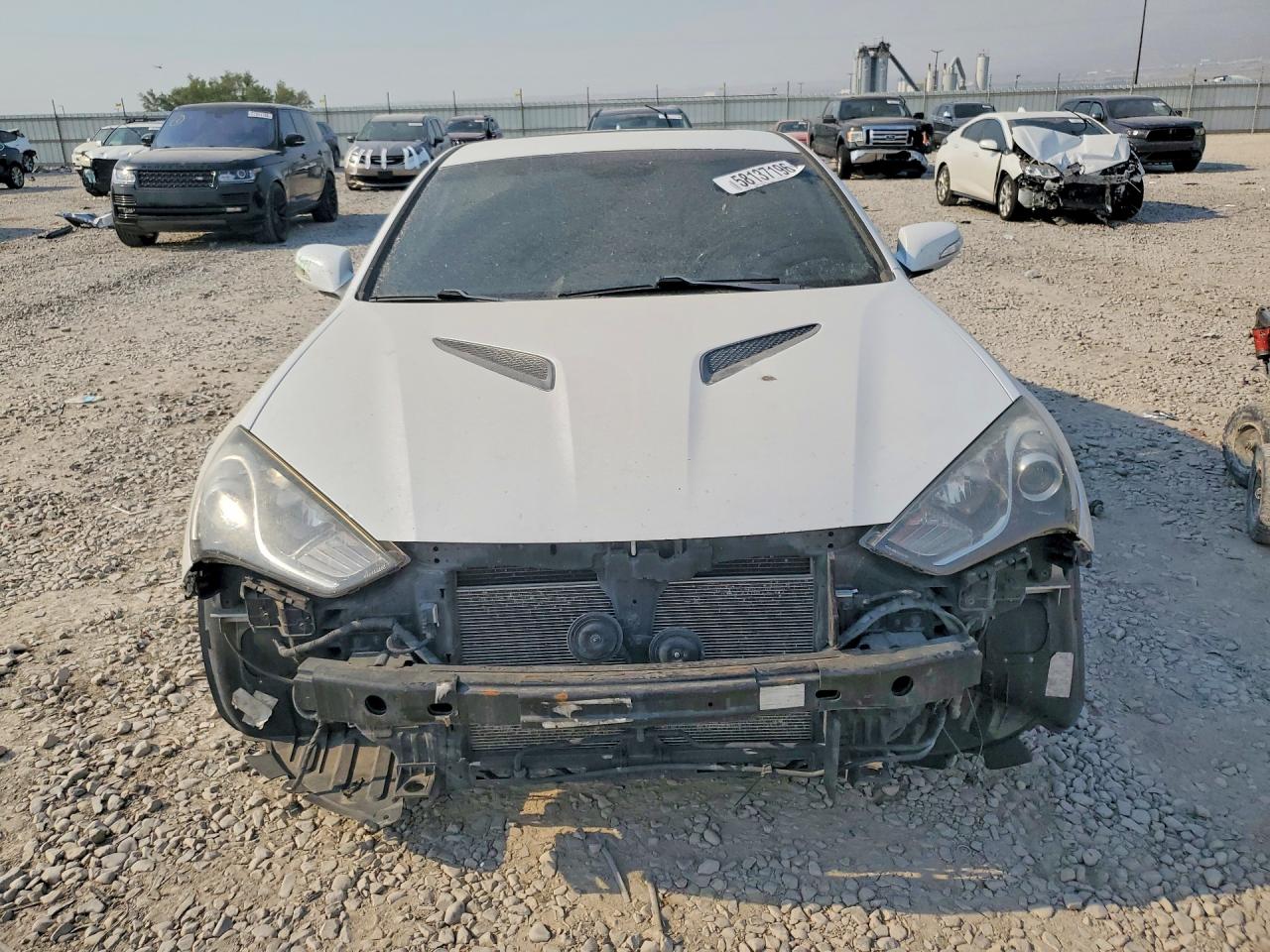 2015 Hyundai Genesis Coupe 3.8l White vin: KMHHT6KJ9FU129077