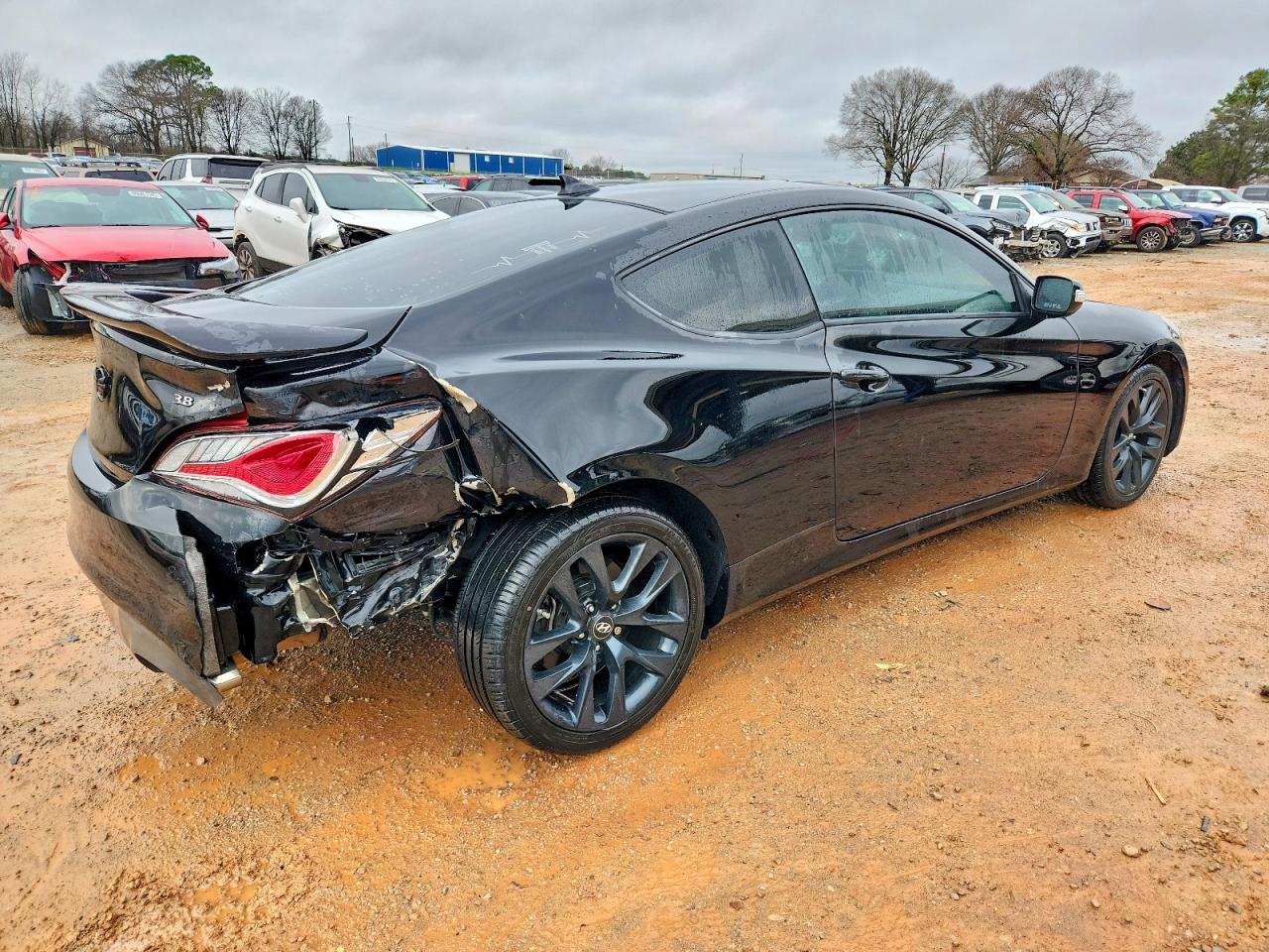 2015 Hyundai Genesis Coupe 3.8l Black vin: KMHHT6KJ9FU130598