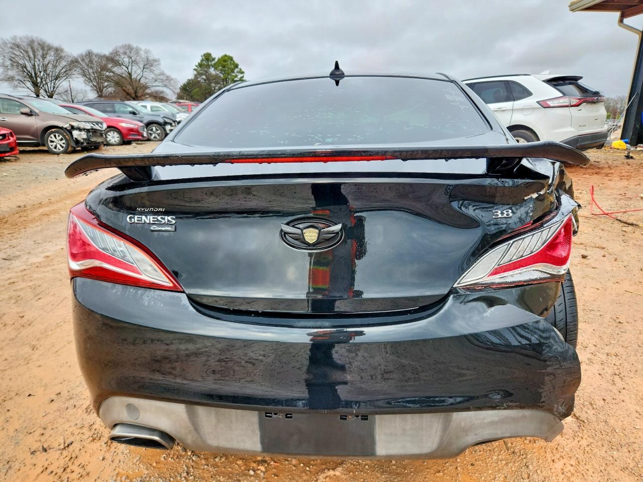 2015 Hyundai Genesis Coupe 3.8l Black vin: KMHHT6KJ9FU130598