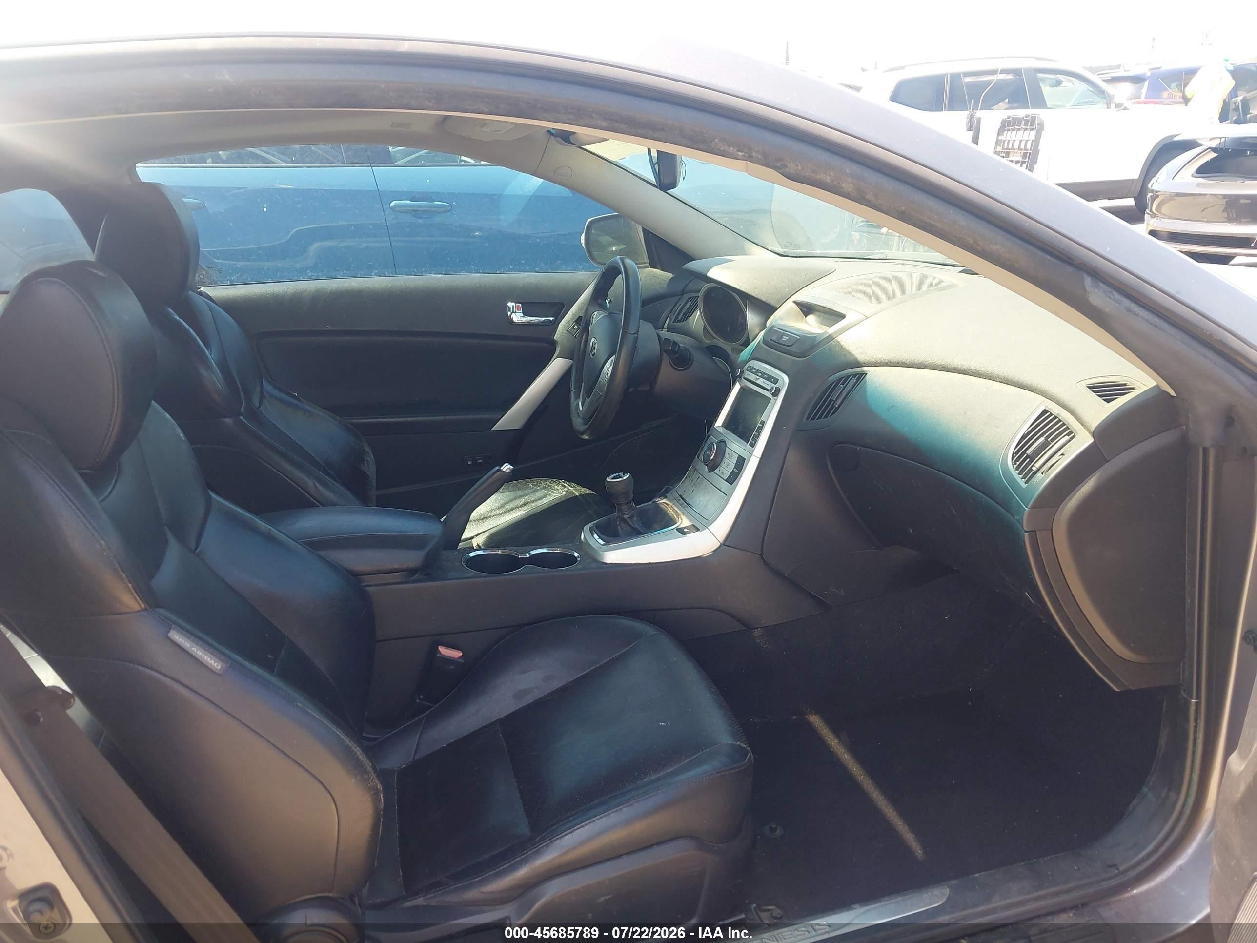 2010 Hyundai Genesis 3.8 Track Gray vin: KMHHU6KH0AU038623
