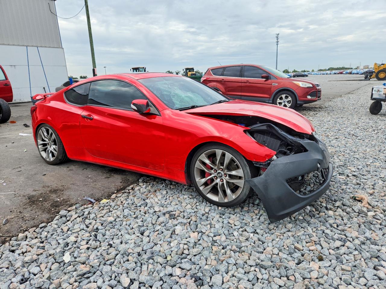2011 Hyundai Genesis Coupe 3.8l R-spec Red vin: KMHHU6KH1BU060969