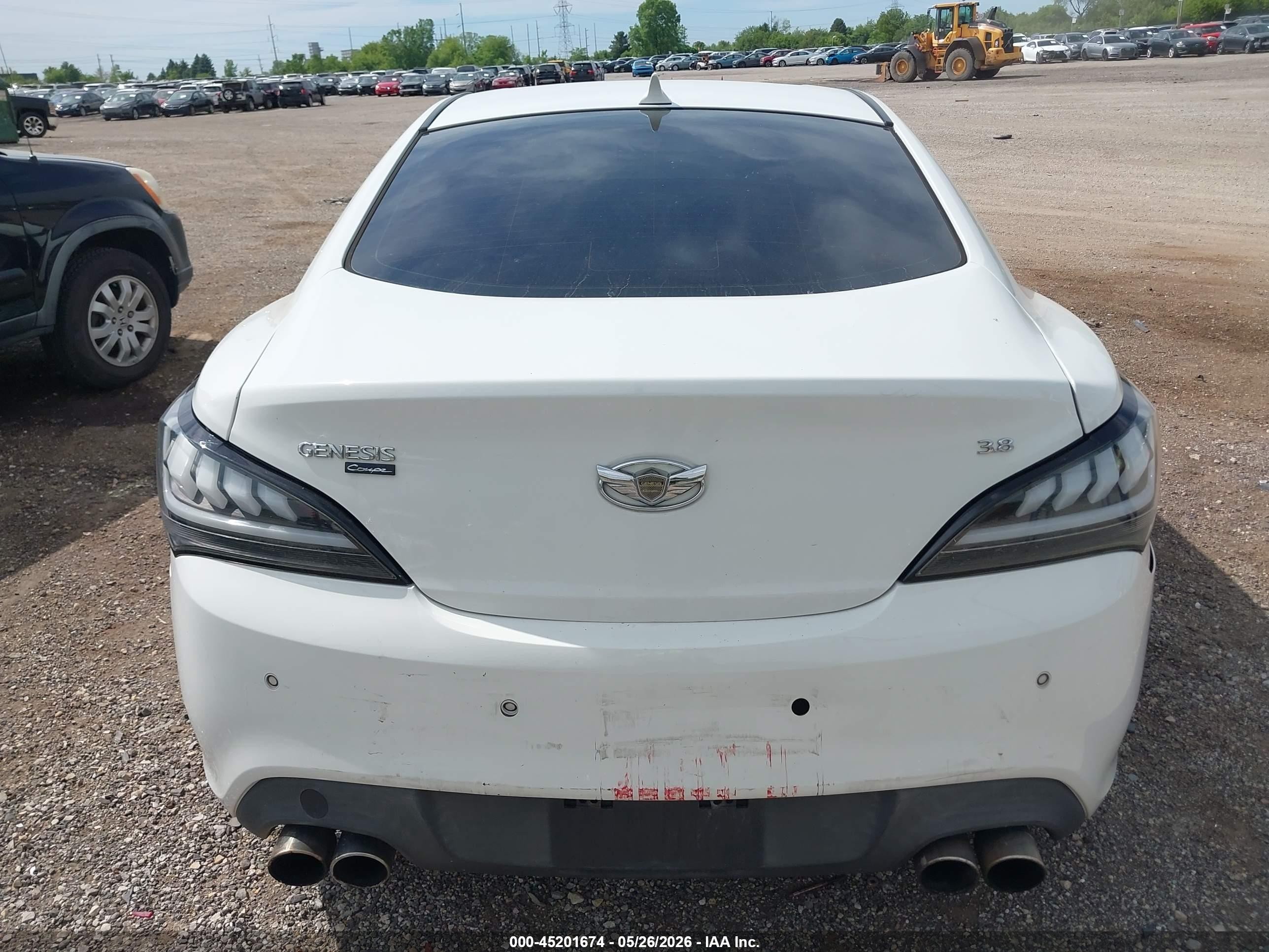 2012 Hyundai Genesis 3.8 Grand Touring White vin: KMHHU6KH1CU067101