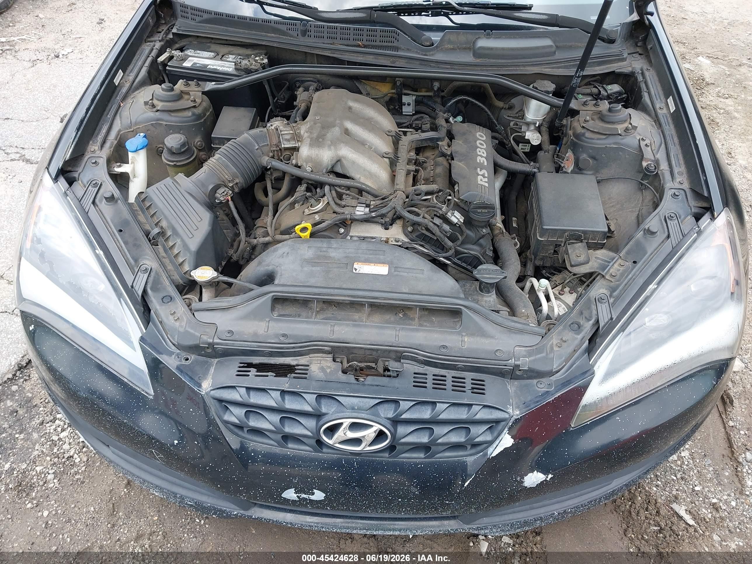 2010 Hyundai Genesis 3.8 Track Black vin: KMHHU6KH3AU027972