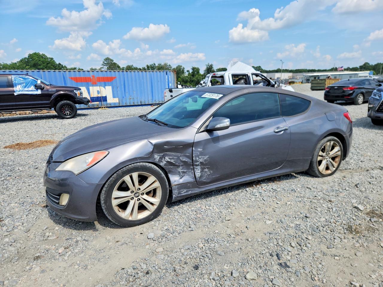 2011 Hyundai Genesis Coupe 3.8l Gray vin: KMHHU6KH3BU065395