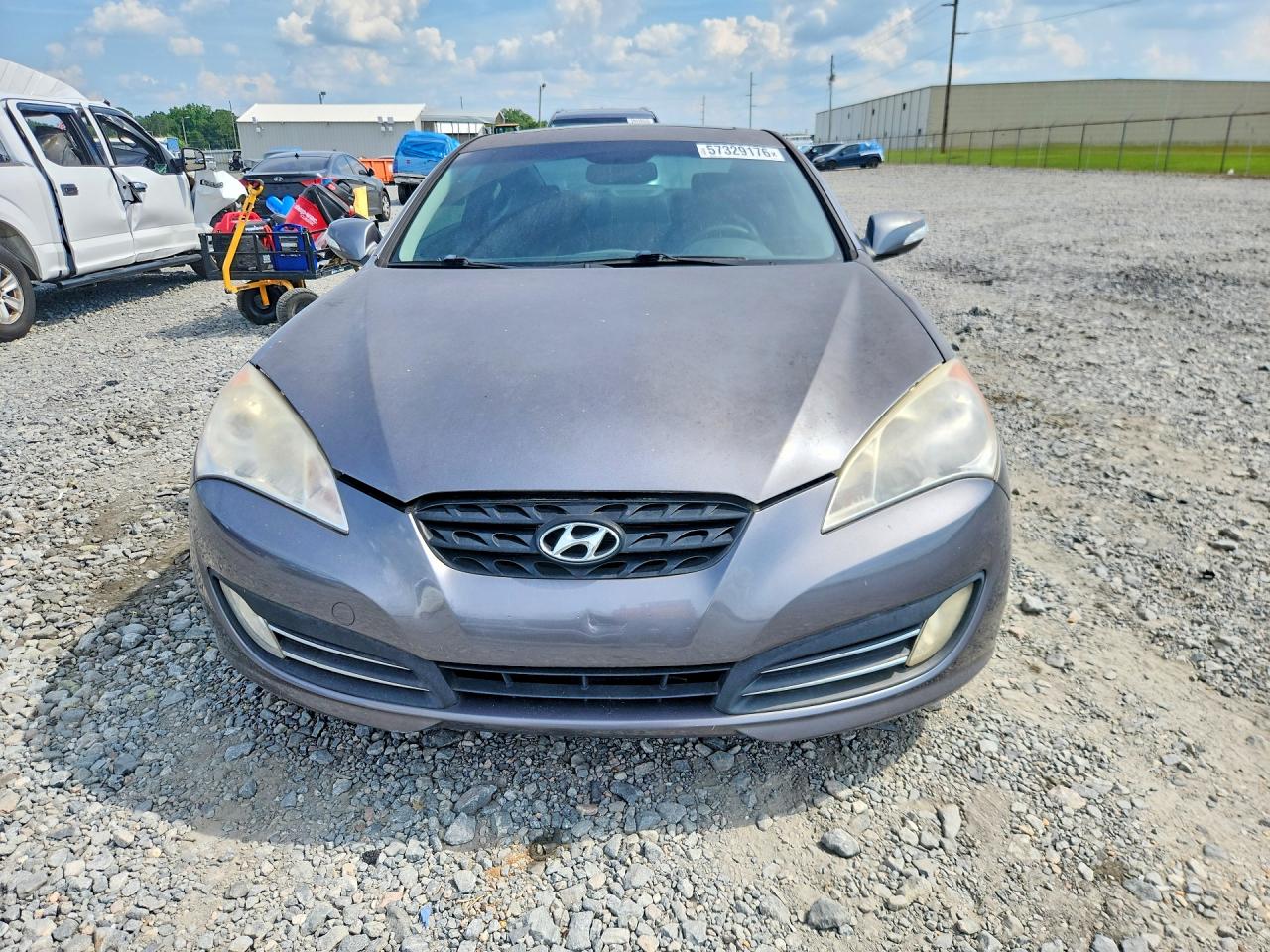 2011 Hyundai Genesis Coupe 3.8l Gray vin: KMHHU6KH3BU065395