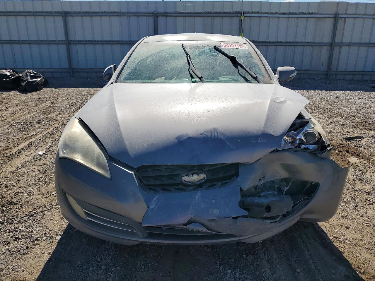 2012 Hyundai Genesis Coupe 3.8l Gray vin: KMHHU6KH3CU066578