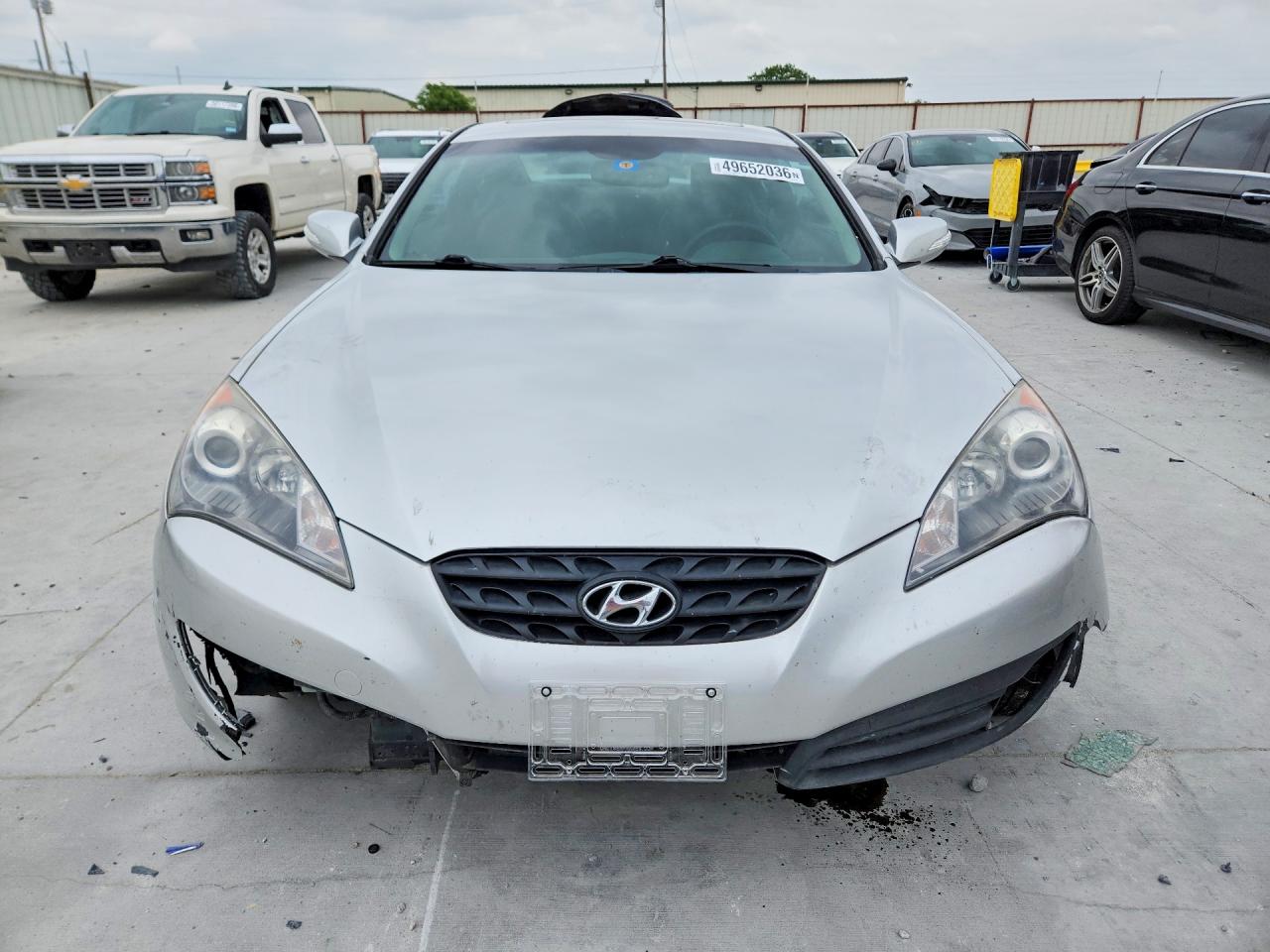2012 Hyundai Genesis Coupe 3.8l Silver vin: KMHHU6KH3CU071084