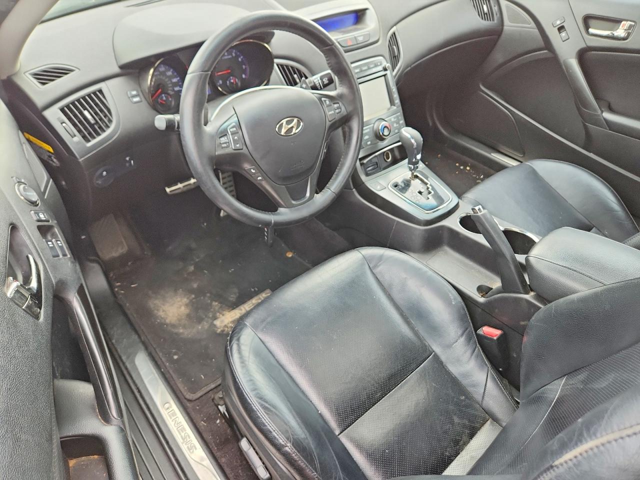 2012 Hyundai Genesis Coupe 3.8l Silver vin: KMHHU6KH3CU071084
