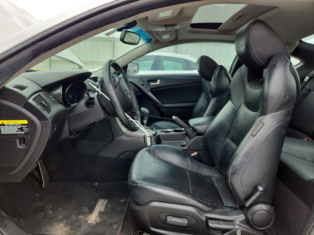2012 Hyundai Genesis Coupe 3.8l Silver vin: KMHHU6KH3CU071084