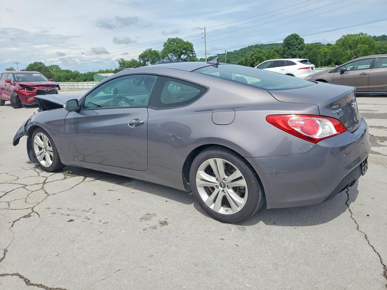 2012 Hyundai Genesis Coupe 3.8l Gray vin: KMHHU6KH3CU073546