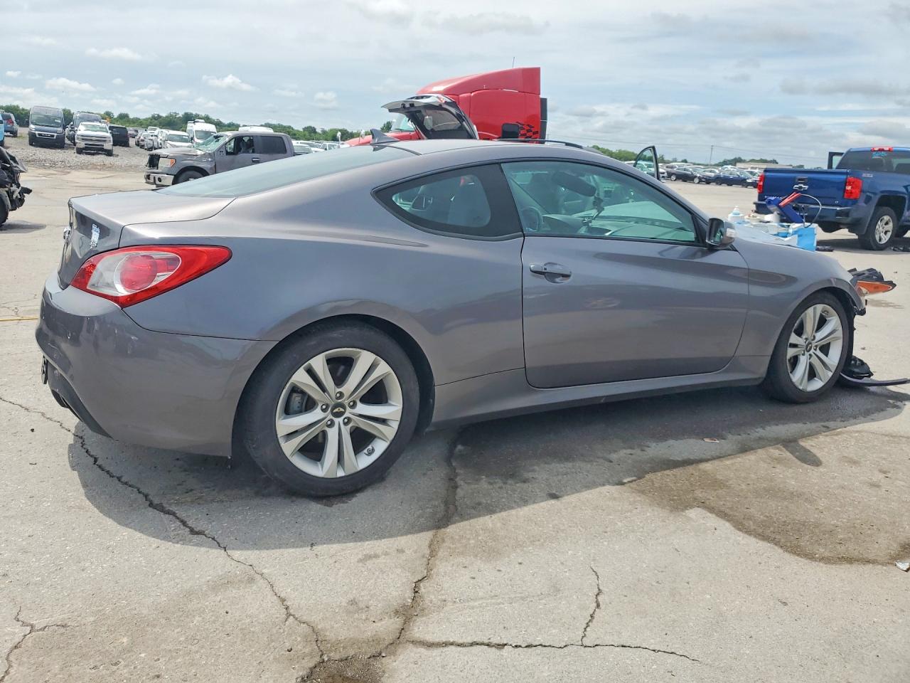2012 Hyundai Genesis Coupe 3.8l Gray vin: KMHHU6KH3CU073546