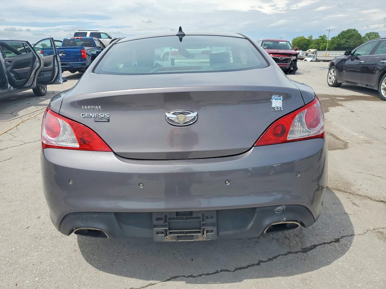 2012 Hyundai Genesis Coupe 3.8l Gray vin: KMHHU6KH3CU073546