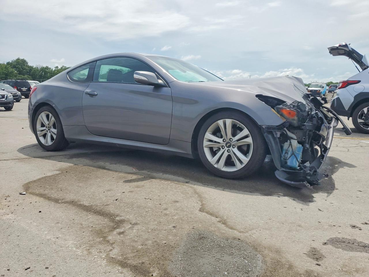 2012 Hyundai Genesis Coupe 3.8l Gray vin: KMHHU6KH3CU073546