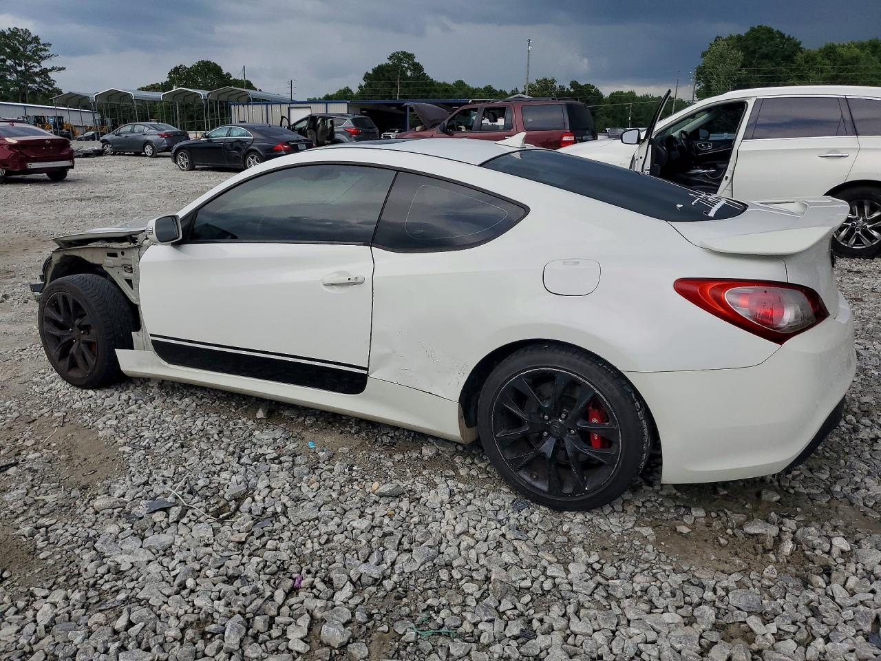 2010 Hyundai Genesis Coupe 3.8l White vin: KMHHU6KH4AU039628