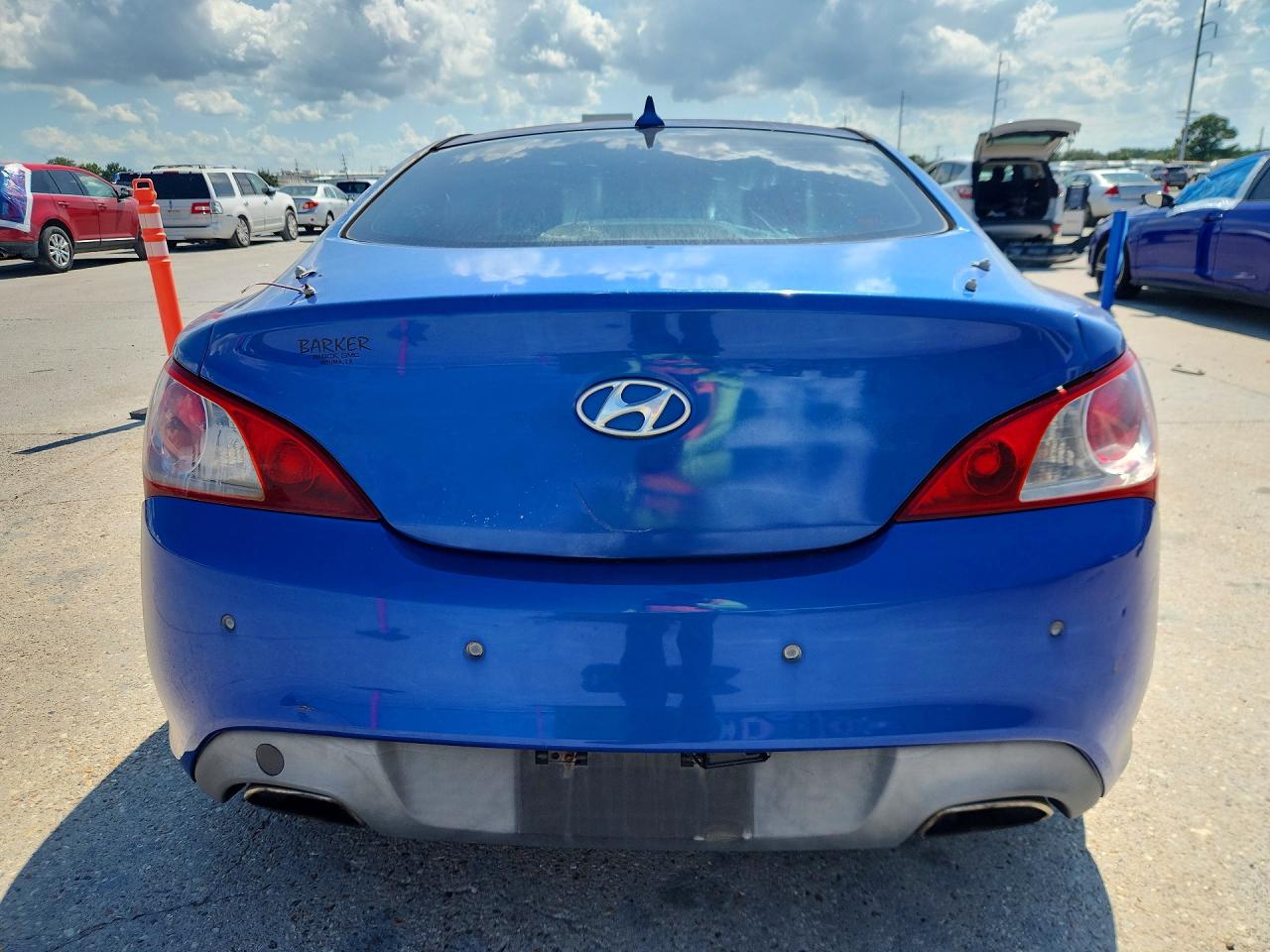 2011 Hyundai Genesis Coupe 3.8l Grand Touring Blue vin: KMHHU6KH4BU050808
