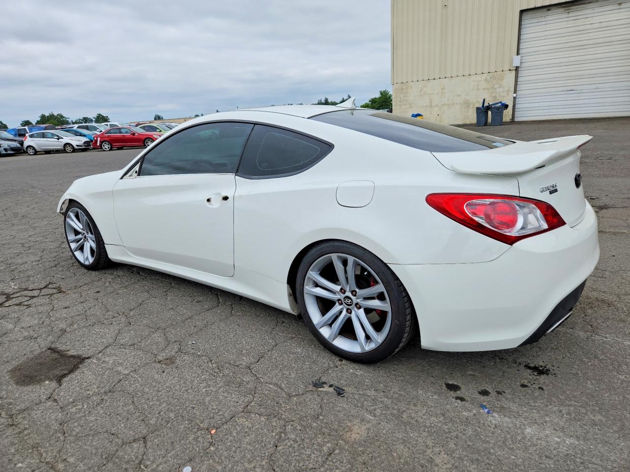 2011 Hyundai Genesis Coupe 3.8l White vin: KMHHU6KH4BU062215