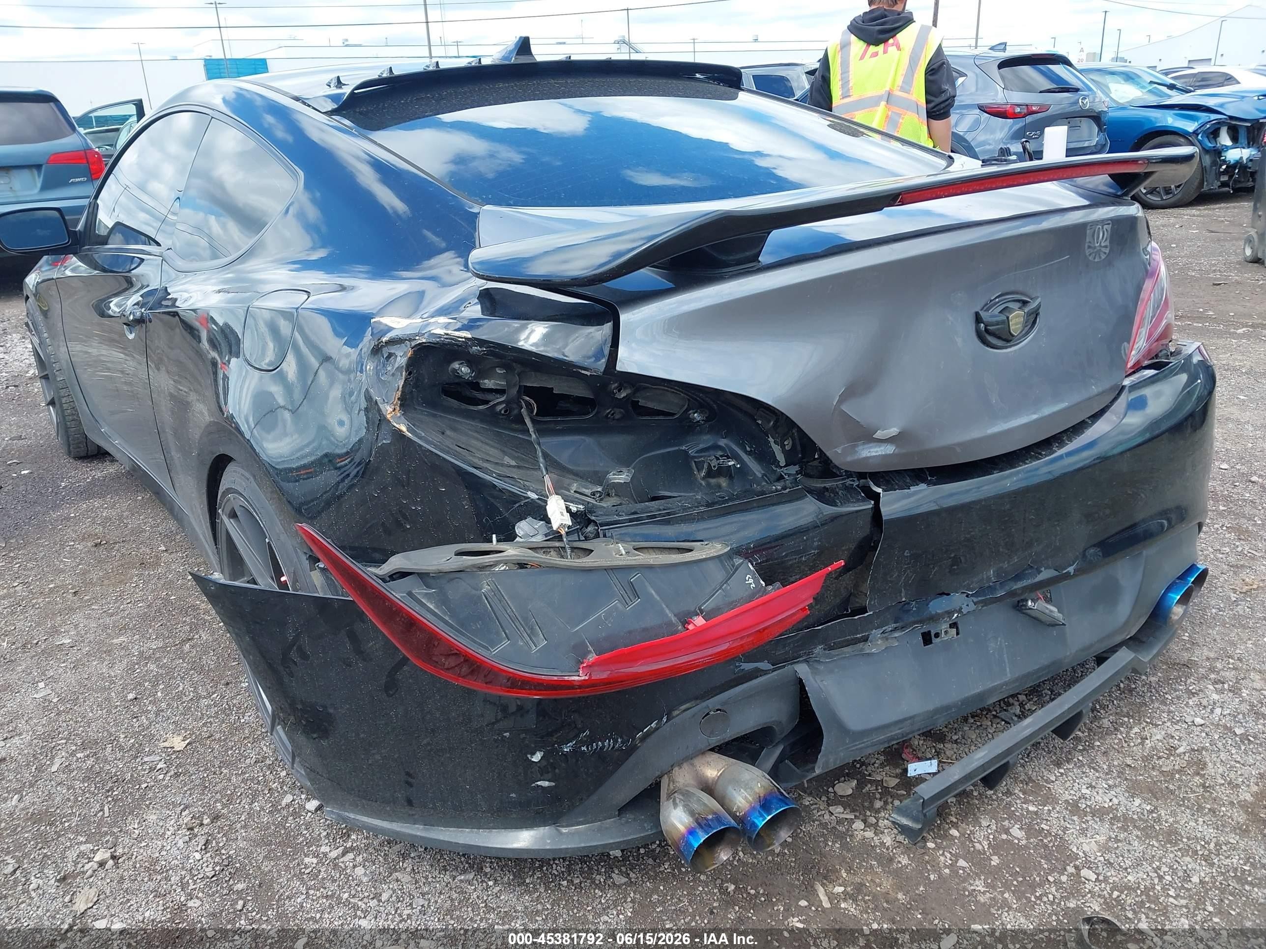 2012 Hyundai Genesis 3.8 Track Black vin: KMHHU6KH4CU069103