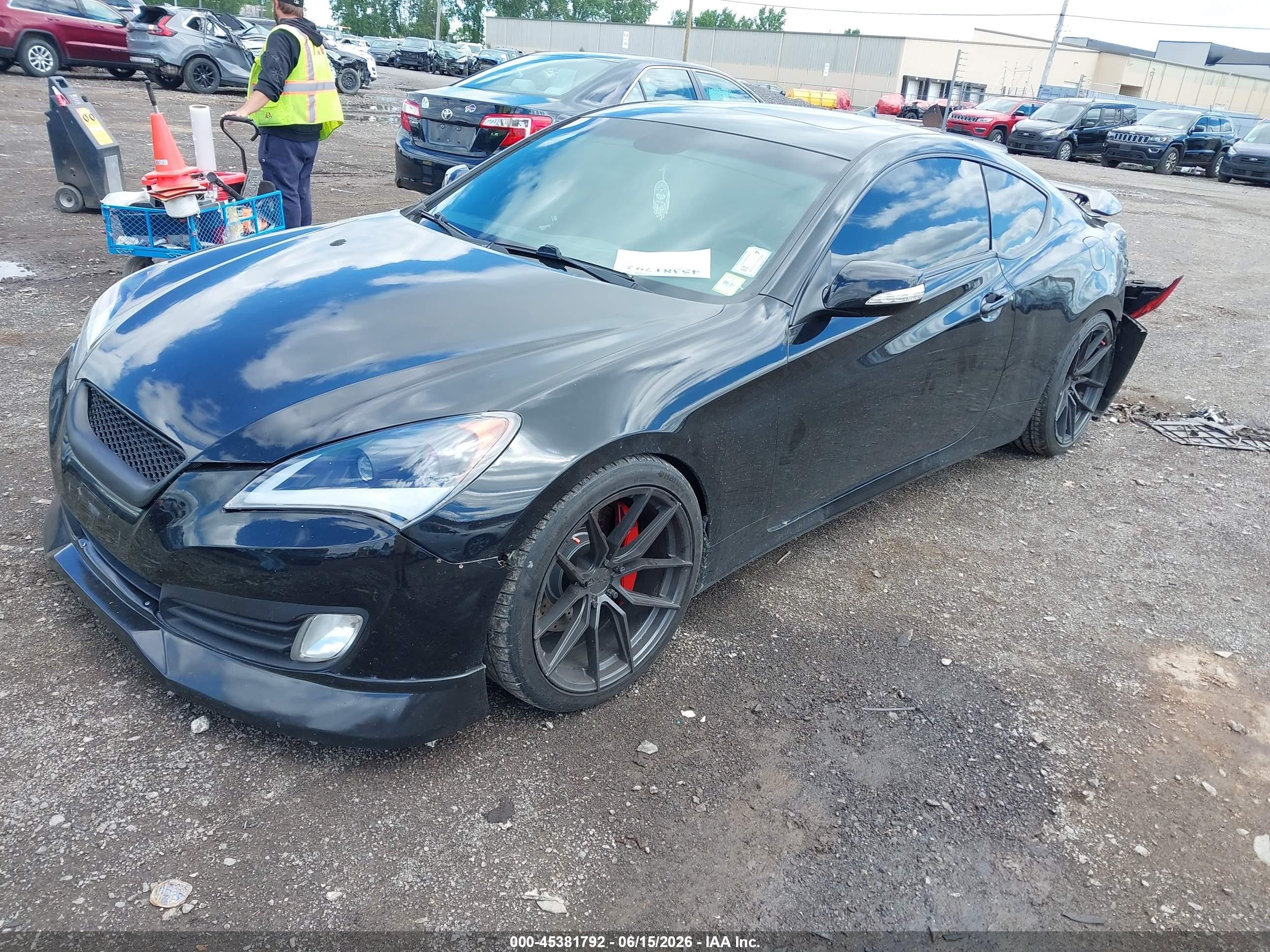 2012 Hyundai Genesis 3.8 Track Black vin: KMHHU6KH4CU069103