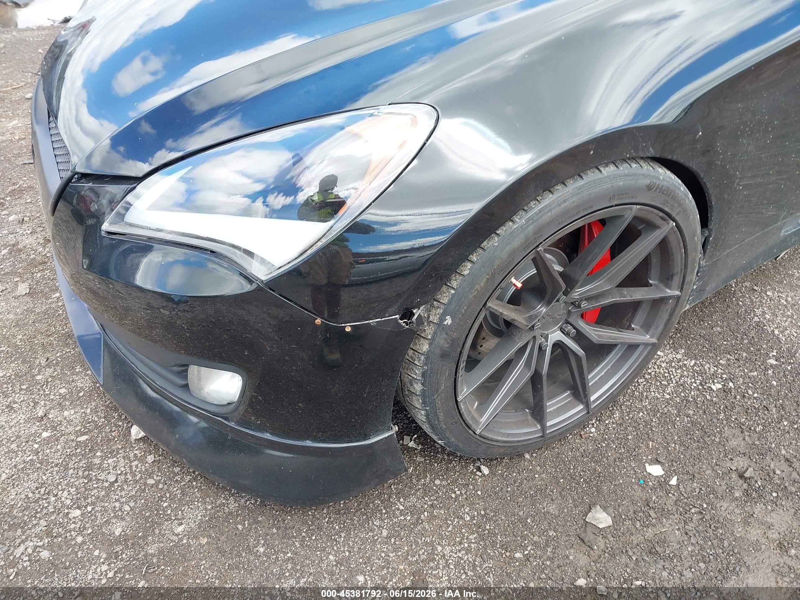2012 Hyundai Genesis 3.8 Track Black vin: KMHHU6KH4CU069103