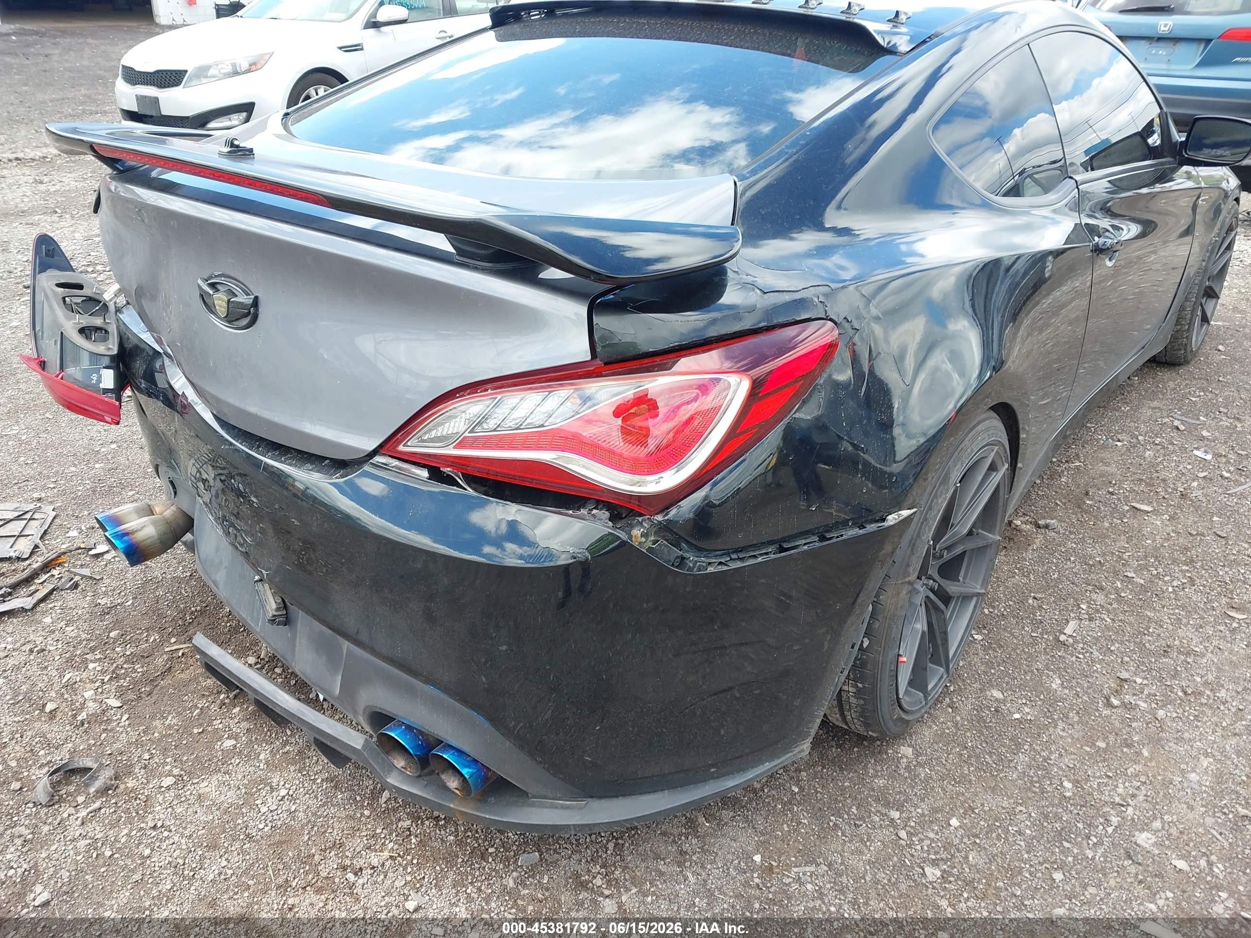 2012 Hyundai Genesis 3.8 Track Black vin: KMHHU6KH4CU069103