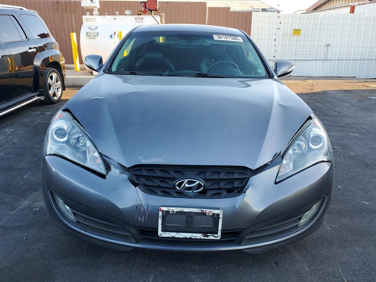 2012 Hyundai Genesis Coupe 3.8l Silver vin: KMHHU6KH4CU072423