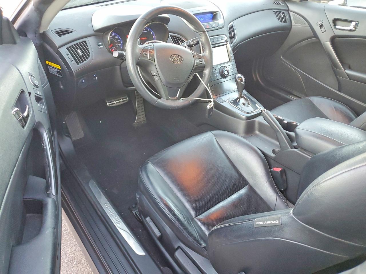 2012 Hyundai Genesis Coupe 3.8l Silver vin: KMHHU6KH4CU072423