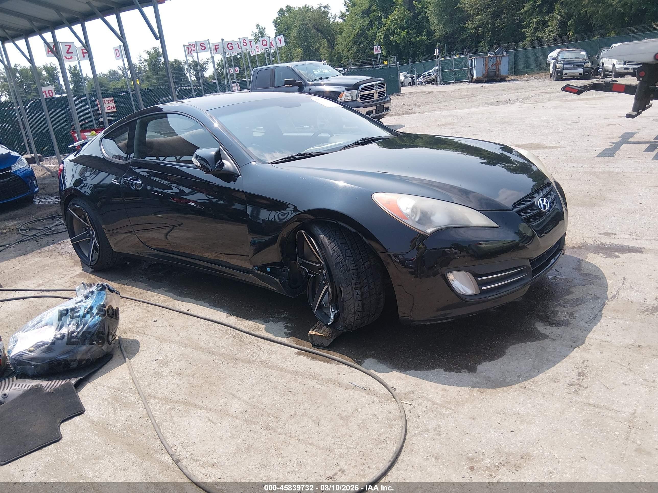 2010 Hyundai Genesis 3.8 Grand Touring Black vin: KMHHU6KH5AU018349
