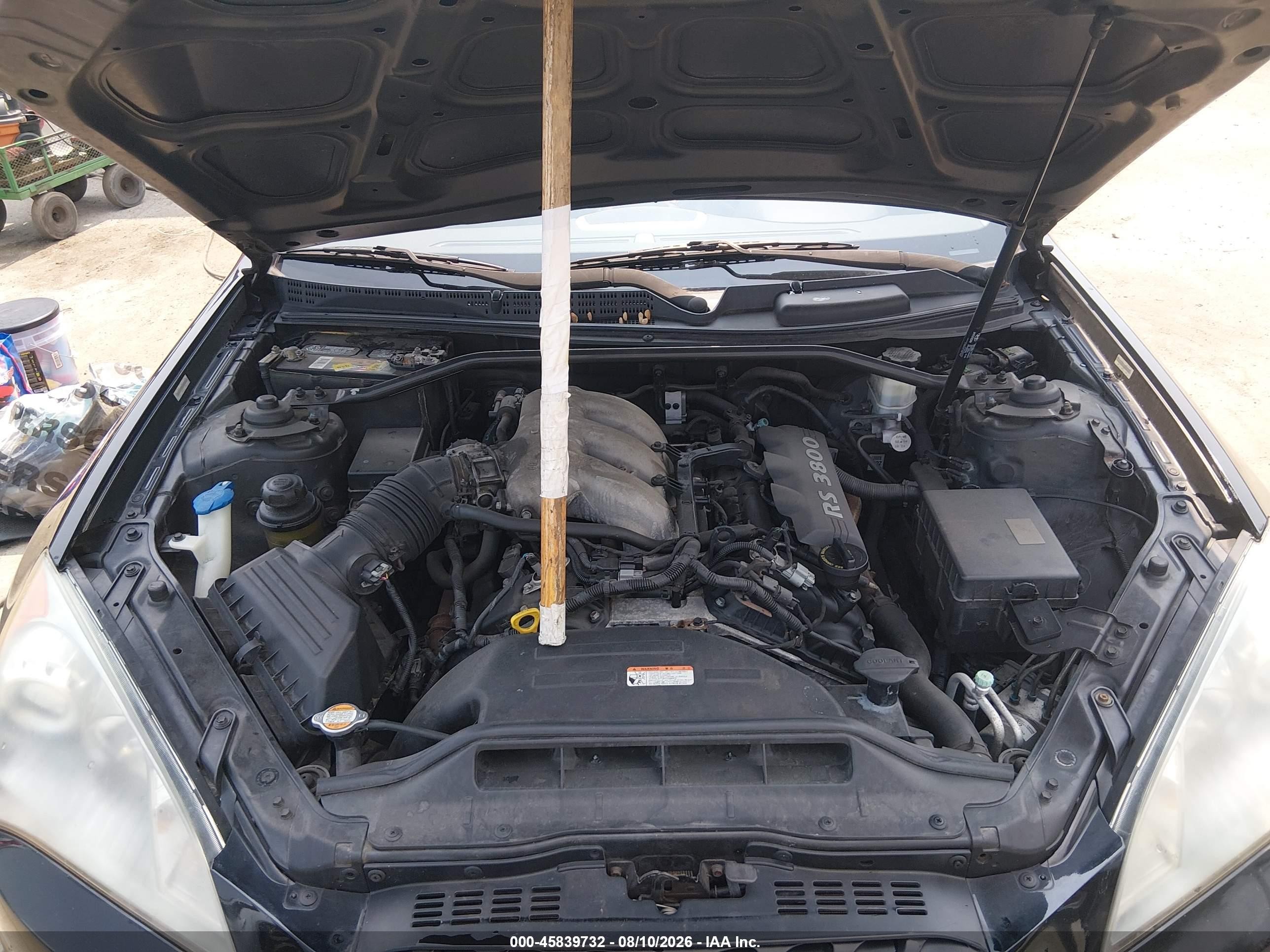 2010 Hyundai Genesis 3.8 Grand Touring Черный vin: KMHHU6KH5AU018349