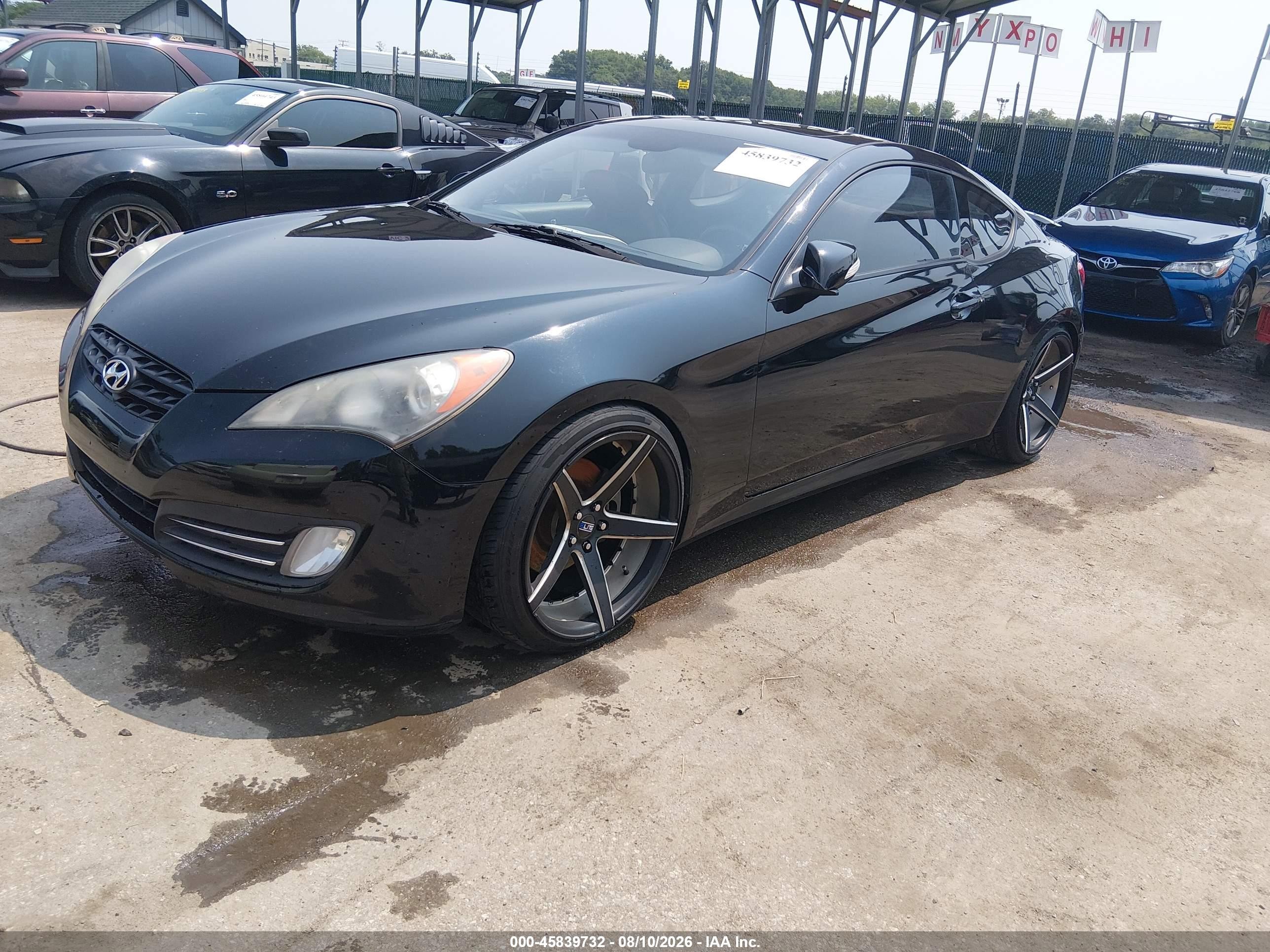 2010 Hyundai Genesis 3.8 Grand Touring Черный vin: KMHHU6KH5AU018349