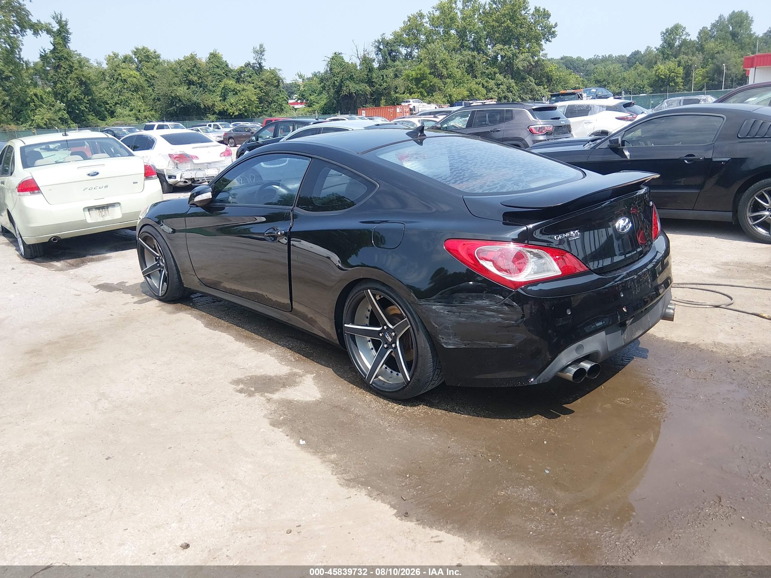 2010 Hyundai Genesis 3.8 Grand Touring Черный vin: KMHHU6KH5AU018349