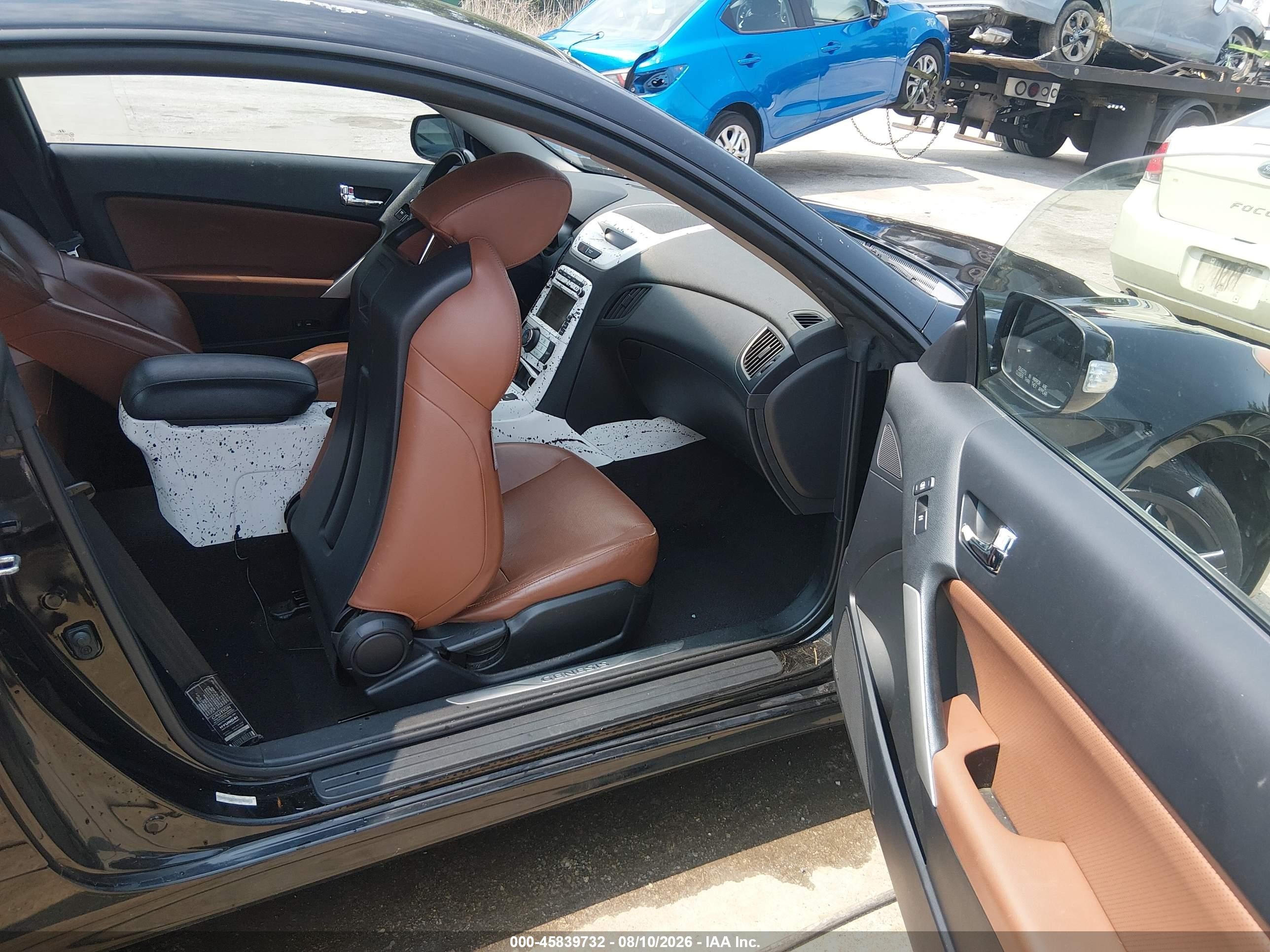 2010 Hyundai Genesis 3.8 Grand Touring Черный vin: KMHHU6KH5AU018349