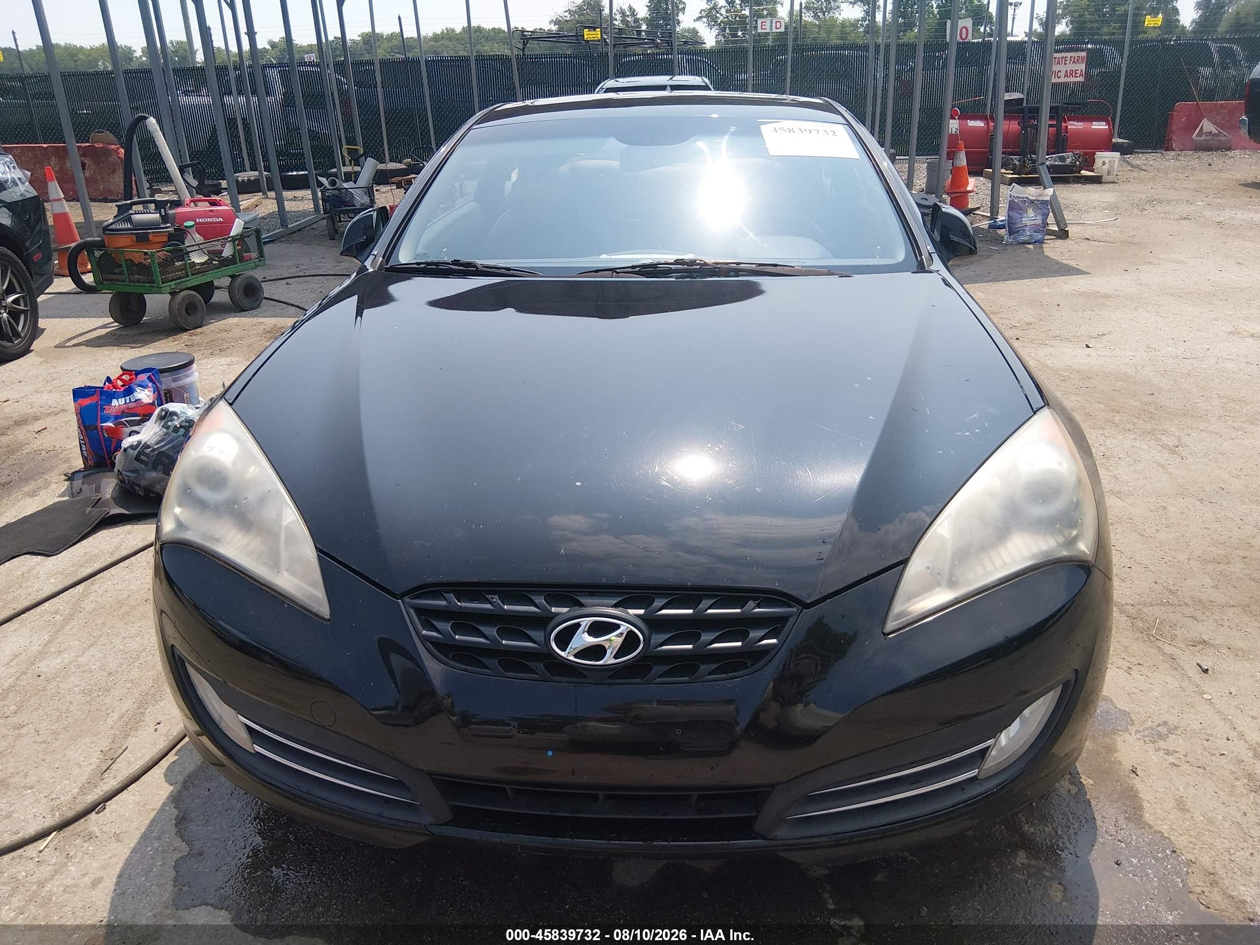 2010 Hyundai Genesis 3.8 Grand Touring Черный vin: KMHHU6KH5AU018349