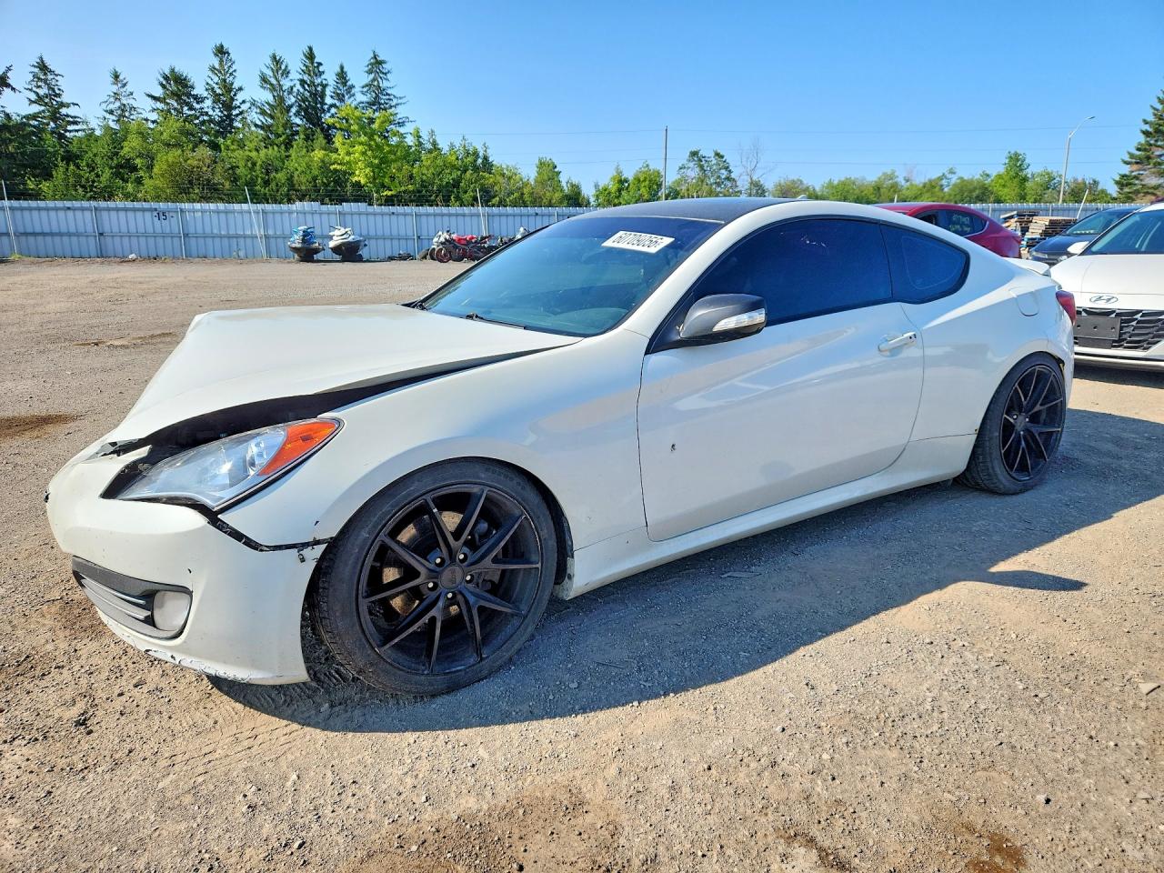 2010 Hyundai Genesis Coupe 3.8l White vin: KMHHU6KH5AU033272