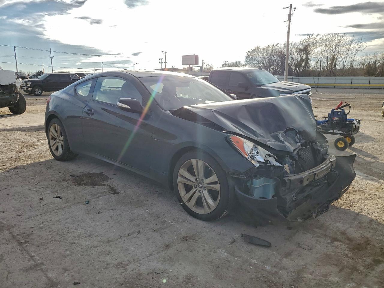 2010 Hyundai Genesis Coupe 3.8l Черный vin: KMHHU6KH6AU021602