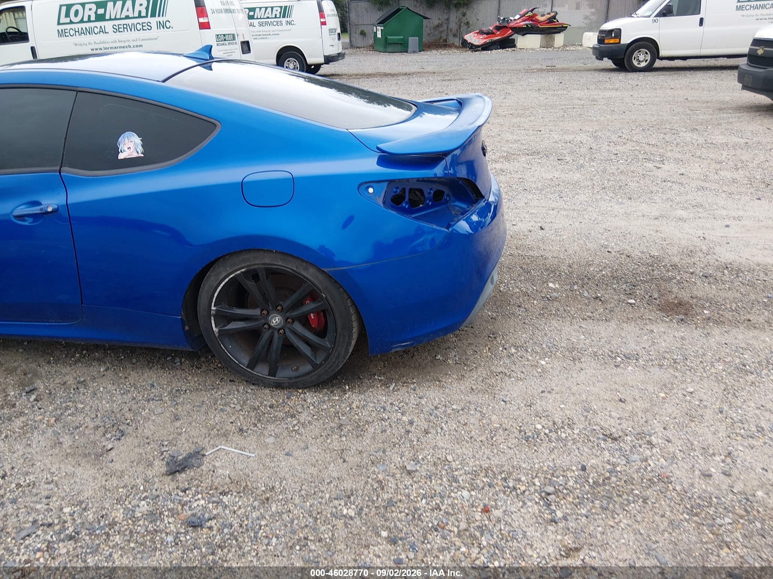2011 Hyundai Genesis 3.8 Track Синий vin: KMHHU6KH6BU048994
