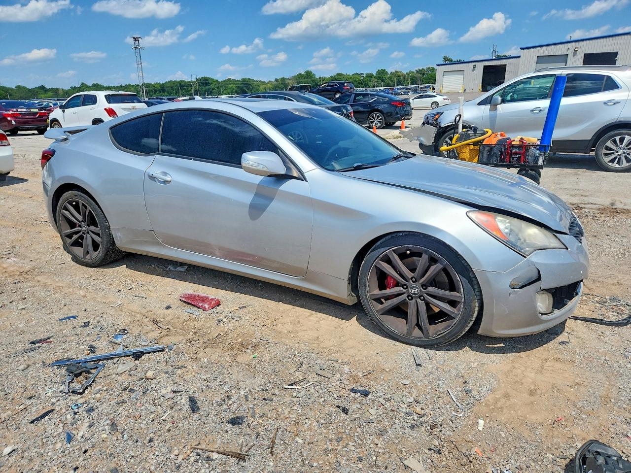 2012 Hyundai Genesis Coupe 3.8l Gray vin: KMHHU6KH6CU078322