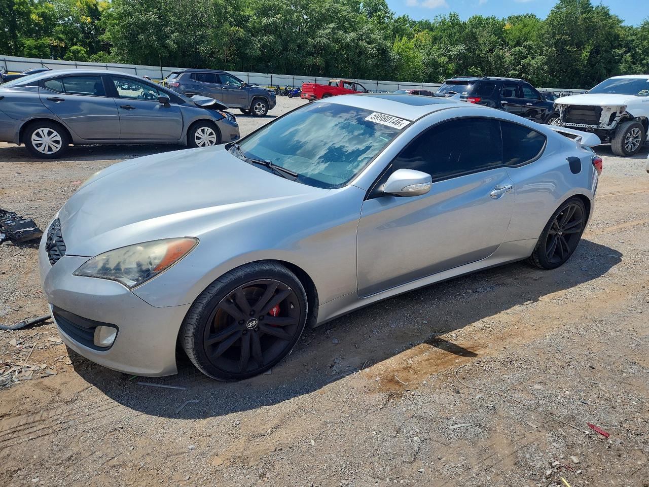 2012 Hyundai Genesis Coupe 3.8l Gray vin: KMHHU6KH6CU078322