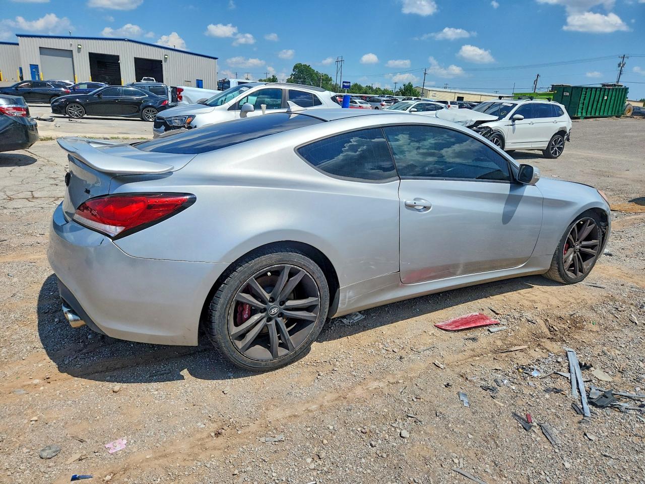 2012 Hyundai Genesis Coupe 3.8l Gray vin: KMHHU6KH6CU078322
