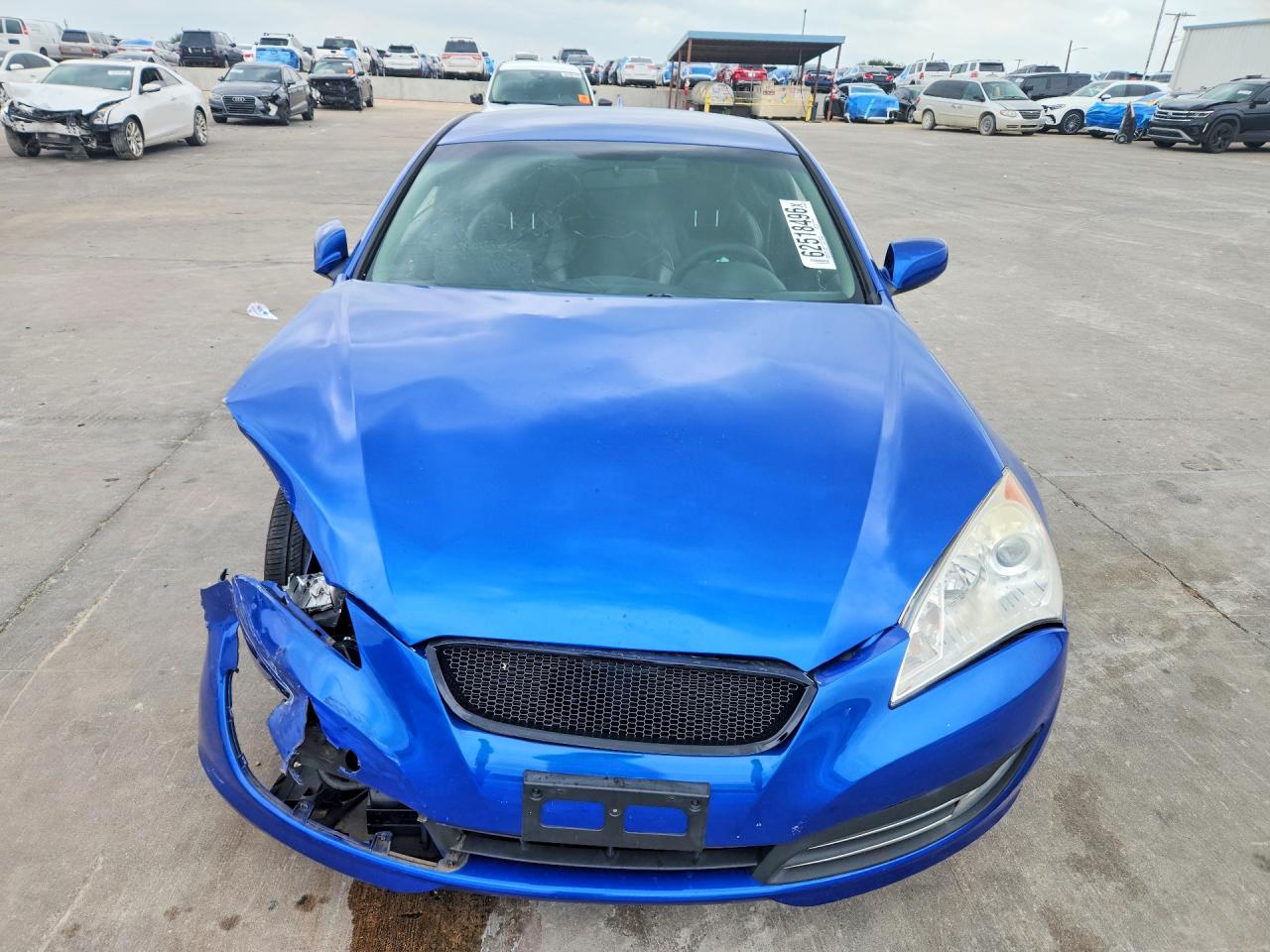 2010 Hyundai Genesis Coupe 3.8l Blue vin: KMHHU6KH7AU023312