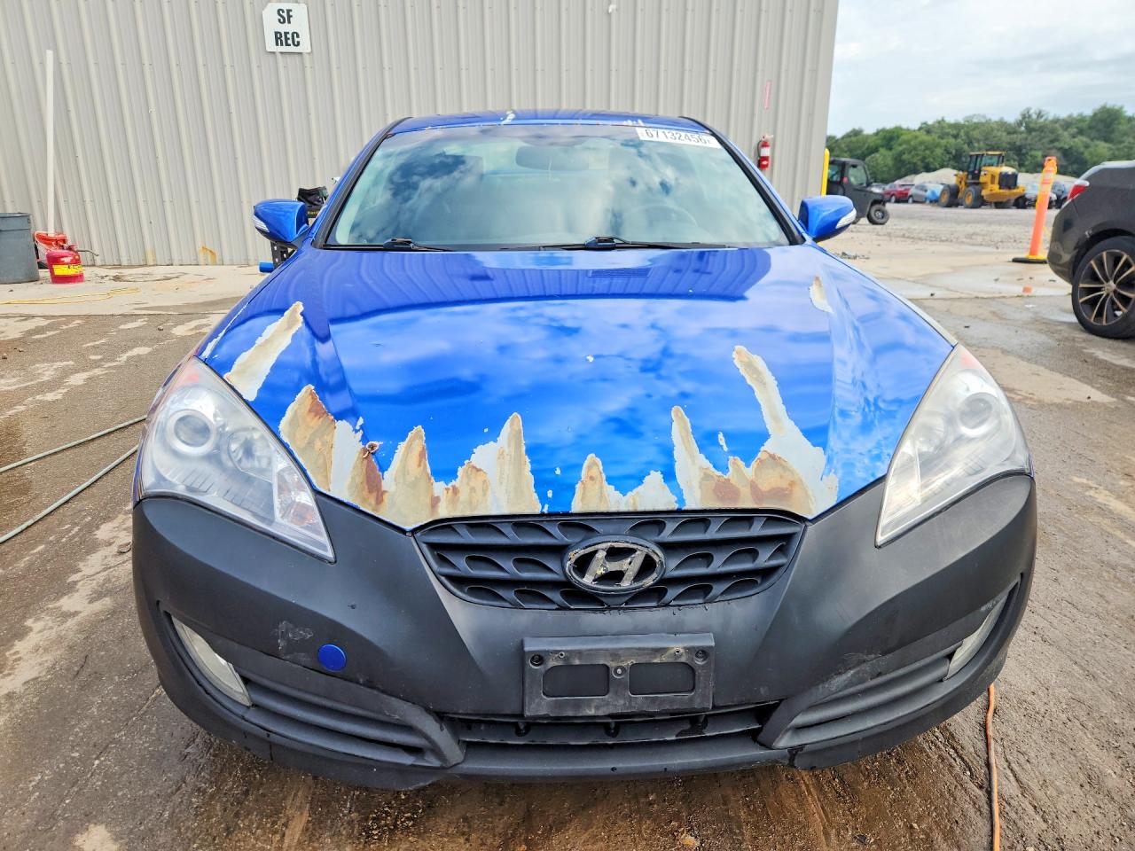 2011 Hyundai Genesis Coupe 3.8l R-spec Blue vin: KMHHU6KH7BU058160