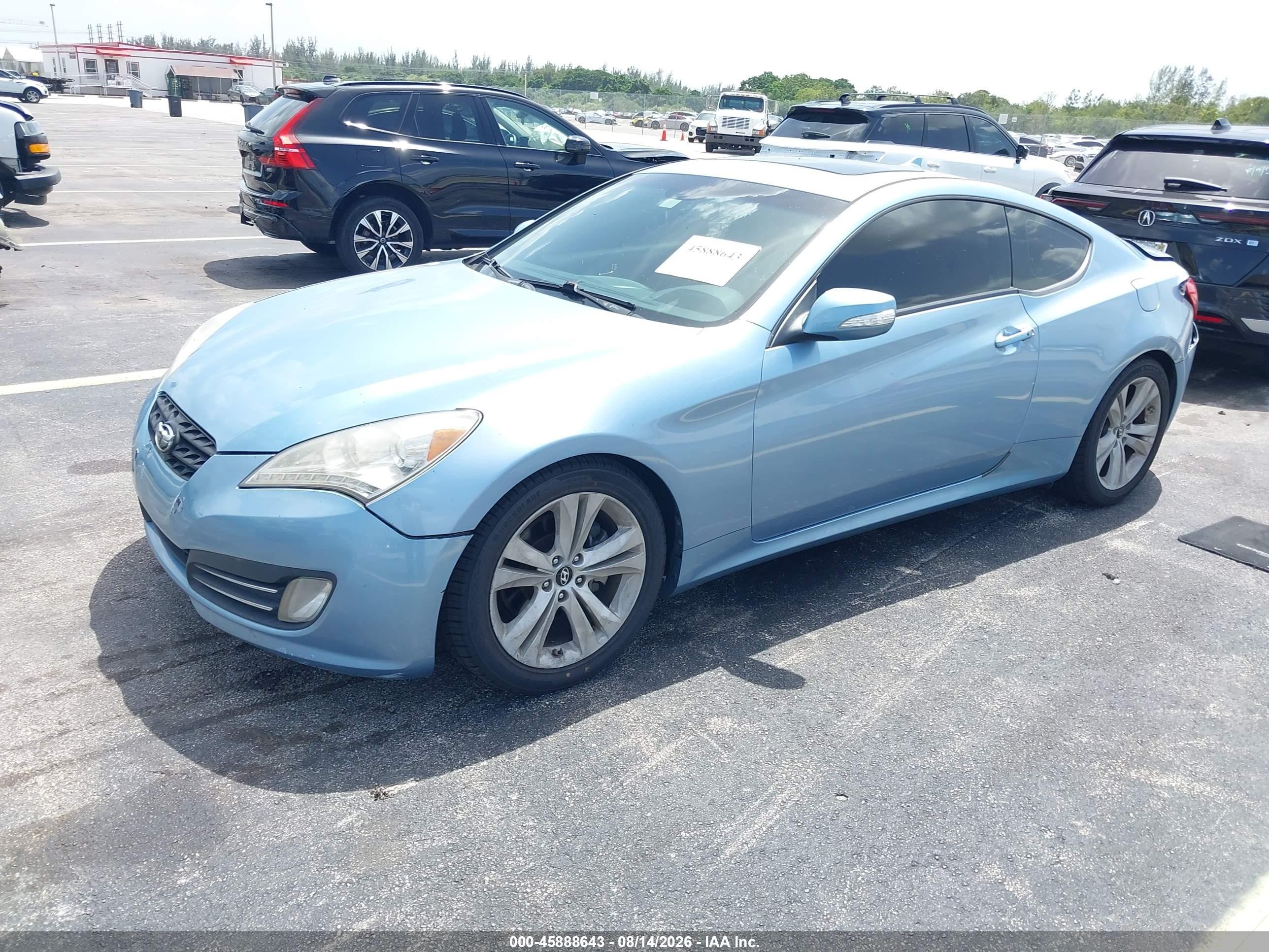 2011 Hyundai Genesis 3.8 Grand Touring Blue vin: KMHHU6KH7BU063293