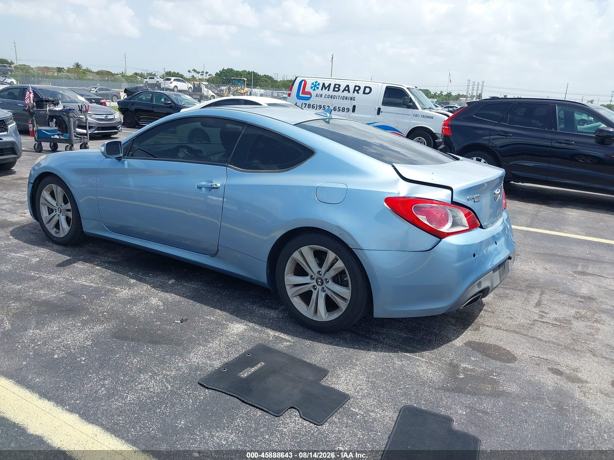 2011 Hyundai Genesis 3.8 Grand Touring Blue vin: KMHHU6KH7BU063293
