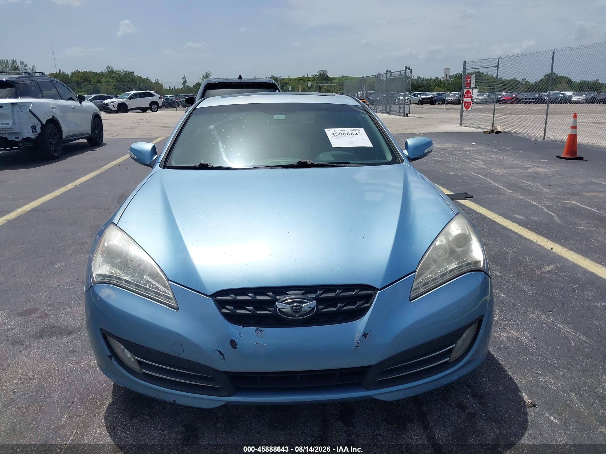 2011 Hyundai Genesis 3.8 Grand Touring Blue vin: KMHHU6KH7BU063293