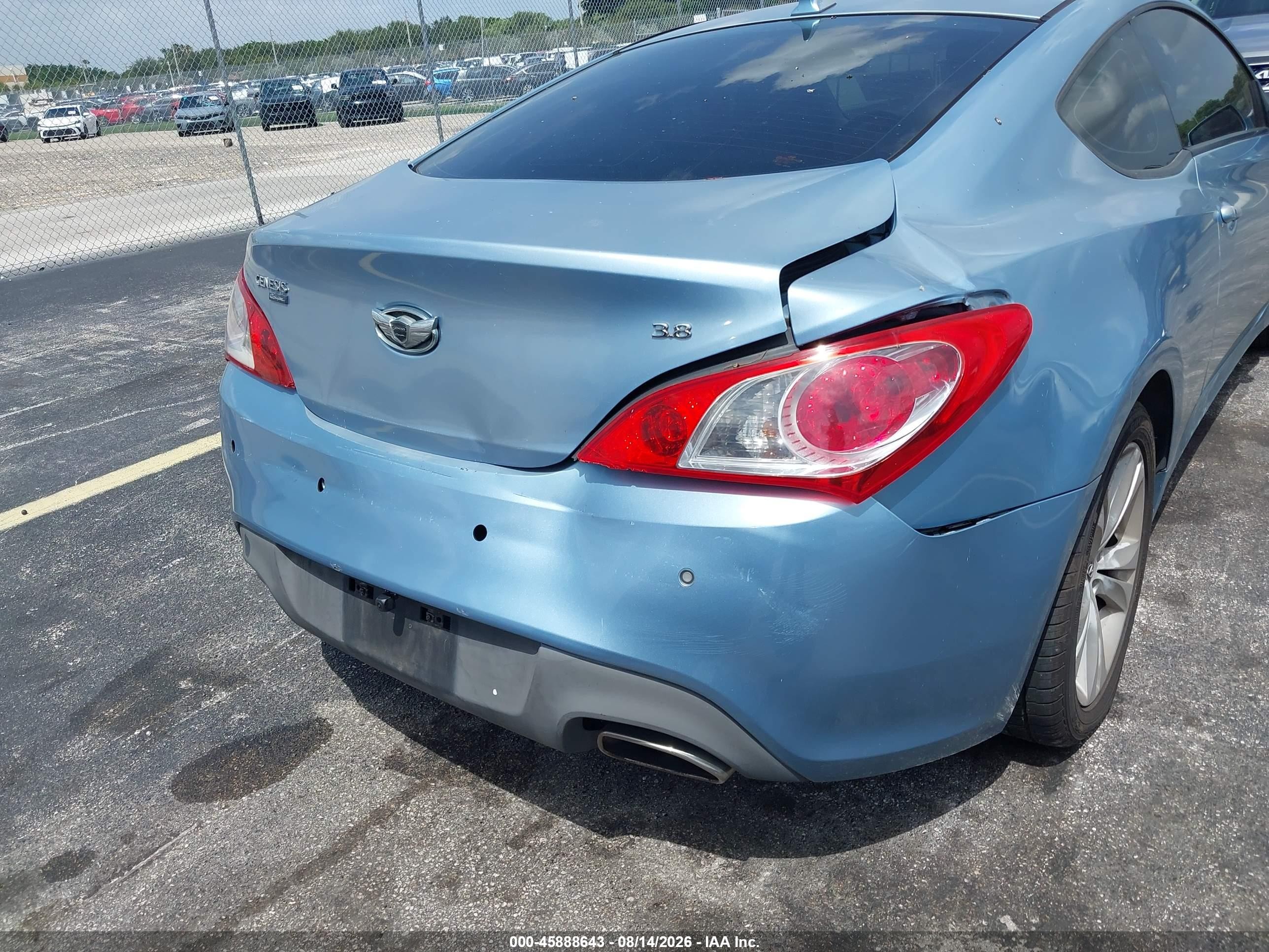 2011 Hyundai Genesis 3.8 Grand Touring Blue vin: KMHHU6KH7BU063293