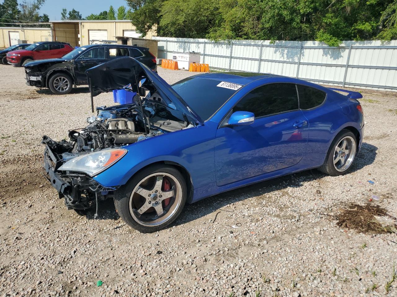 2010 Hyundai Genesis Coupe 3.8l Blue vin: KMHHU6KH8AU027899